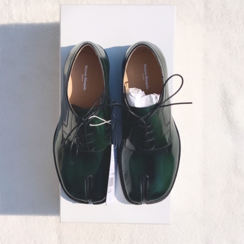 Maison Martin Margiela Tabi Oxfords EU39 *rare dark green color